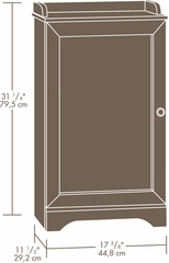 Sauder Sundial Floor Cabinet Highland Oak