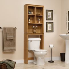 Sauder Sundial Space Saver Bathroom Etagere Highland Oak