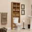 Sauder Sundial Space Saver Bathroom Etagere Highland Oak
