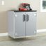 Sauder Tuff Duty 2-Door Base Cabinet Polished Silver - Sauder Furniture - 409261