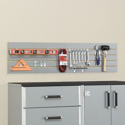 Sauder Tuff Duty Slat Wall City Storm - Sauder Furniture - 409265