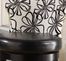 Savvy 4015 30" Swivel Barstool in White Floral Fabric / Ebony - Armen Living - LCSASWBAFL30