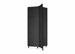 Screenflex 3 Panel Mobile Display Tower in Black - SCXCDS683SX