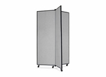Screenflex 3 Panel Mobile Display Tower in Gray - SCXCDS603CG