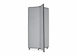 Screenflex 3 Panel Mobile Display Tower in Gray - SCXCDS683CG