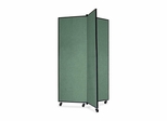 Screenflex 3 Panel Mobile Display Tower in Green - SCXCDS603CN
