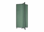 Screenflex 3 Panel Mobile Display Tower in Green - SCXCDS683CN