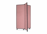 Screenflex 3 Panel Mobile Display Tower in Mauve - SCXCDS603CM
