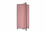 Screenflex 3 Panel Mobile Display Tower in Mauve - SCXCDS683CM