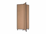 Screenflex 3 Panel Mobile Display Tower in Oatmeal - SCXCDS683CO