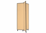 Screenflex 3 Panel Mobile Display Tower in Wheat - SCXCDS683CW
