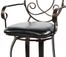 Scroll Back Counter Stool - Bronze with Muted Copper - Powell Furniture - 222-726