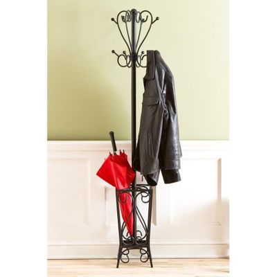 Scrolled Coat Rack and Umbrella Stand - Holly and Martin