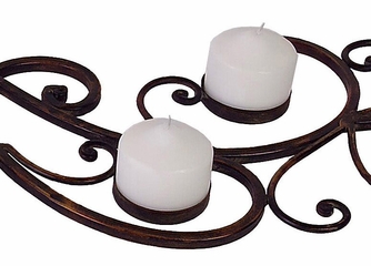 Scrollwork Tabletop Candleholder - IMAX - 1005