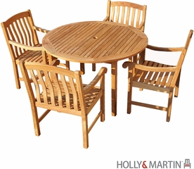 SEI 5 Pcs Teak Dining Set