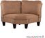 SEI Carlton 3pc Sectional - Sofa / Loveseat / Wedge - Mocha