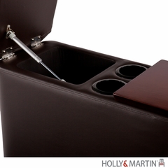 SEI Entertainment Companion Table - Caf Brown