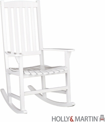 SEI Hardwood Porch Rocker - White