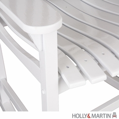 SEI Hardwood Porch Rocker - White