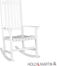SEI Hardwood Porch Rocker - White