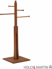 SEI Hardwood Towel Rack - Oiled Finish
