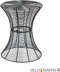 SEI Indoor/Outdoor Round Metal Accent Table, 18.5 Inch - Silver