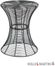 SEI Indoor/Outdoor Round Metal Accent Table, 18.5 Inch - Silver