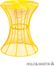 SEI Indoor/Outdoor Round Metal Accent Table, 18.5 Inch - Yellow