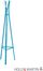 SEI Metal Hall Tree - Berry Blue