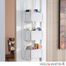 SEI Over-The Door 3-Tier Basket Storage - White