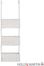 SEI Over-The Door 3-Tier Basket Storage - White