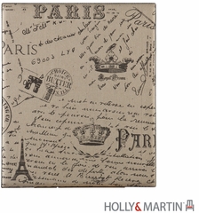 SEI Vintage Burlap Message Board - Paris Postcard