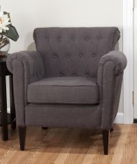 Serena Club Chair in Dark Graphite - SERENA-CH-GRAPH