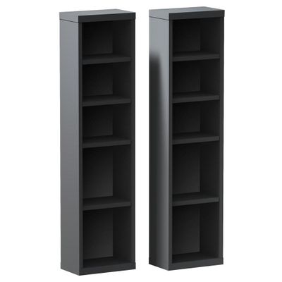 Sereni-T Pair of CD / DVD Storage Towers - Nexera Furniture