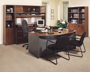 Series C Hansen Cherry Collection - Bush Office Furniture - SC-PKG-10-HC
