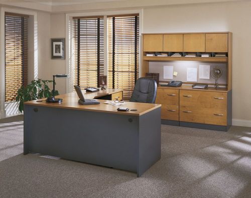 Series C Natural Cherry Collection - Bush Office Furniture - SC-PKG-4-NC