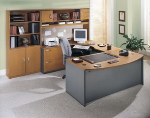 Series C Natural Cherry Collection - Bush Office Furniture - SC-PKG-5-NC