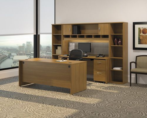 Series C Warm Oak Collection - Bush Office Furniture - SC-PKG-2-WO