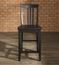 (Set of 2) School House Bar Stool in Black Finish with 24 Inch Seat Height - Crosley Furniture - CF500324-BK