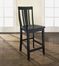 (Set of 2) Shield Back Bar Stool in Black Finish with 24 Inch Seat Height - Crosley Furniture - CF500124-BK