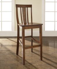 (Set of 2) Shield Back Bar Stool in Classic Cherry Finish with 30 Inch Seat Height - Crosley Furniture - CF500130-CH