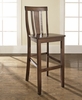 (Set of 2) Shield Back Bar Stool in Mahogany Finish with 30 Inch Seat Height - Crosley Furniture - CF500130-MA