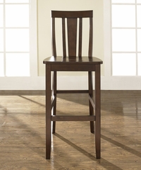 (Set of 2) Shield Back Bar Stool in Mahogany Finish with 30 Inch Seat Height - Crosley Furniture - CF500130-MA