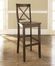 (Set of 2) X-Back Bar Stool in Mahogany Finish with 30 Inch Seat Height - Crosley Furniture - CF500430-MA