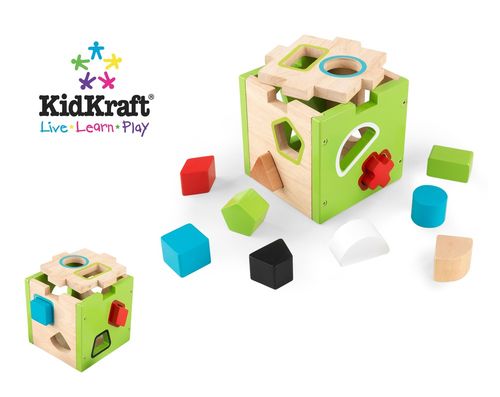 Shape Sorting Cube in Multi-Color - KidKraft Furniture - 63247