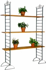 Shelf/Blanket/Magazine/Towel Rack - Black - Pangaea Home and Garden Furniture - FM-0010-K