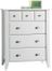 Shoal Creek 4-Drawer Chest Soft White - Sauder Furniture - 411197