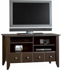 Shoal Creek Panel TV Stand Jamocha Wood - Sauder Furniture - 409795