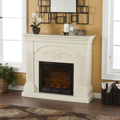 Sicilian Harvest Ivory Electric Fireplace - Holly and Martin