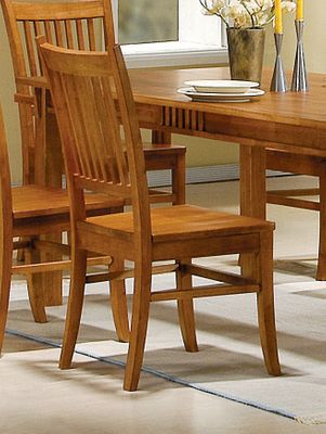 Side Chair (Set of 2) in Medium Brown - Coaster